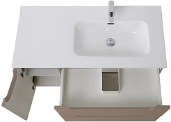 BelBagno Тумба под раковину Etna 100 R подвесная бежевая матовая – фотография-6