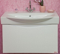 Sanflor Тумба с раковиной Санфлор 85 белая – фотография-1