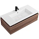 Cezares Тумба с раковиной Slider 100 с 2 ящиками орех дымчатый – фотография-36