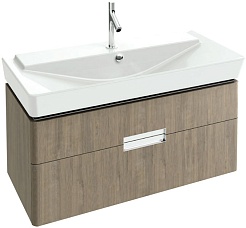 Jacob Delafon Тумба с раковиной "Reve 120" дымчатая, 2 ящика – фотография-1