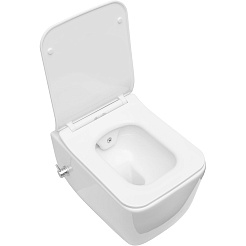Allen Brau Унитаз подвесной Liberty 4.33009.20 белый с крышкой 4.33008.20 – фотография-7
