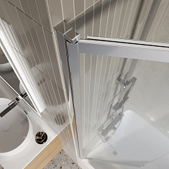 BelBagno Шторка на ванну 100/145 LUCE-VF-11-100/145-C-Cr – фотография-2