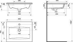 Акватон Тумба с раковиной Сохо 60 подвесная белая – фотография-12