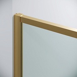 Grossman  Душевой уголок Galaxy 100x70x195 профиль золото сатин стекло прозрачное – фотография-2