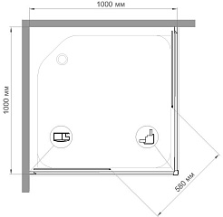 Royal Bath Душевой уголок HPD-T-CH 100х100х185 – фотография-4