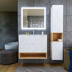 Бриклаер Ниша для тумбы Кристалл 90 дуб бунратти – фотография-4