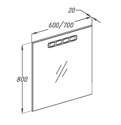  Мебель для ванной Боско 60 белый/винтаж (тёмный) – фотография-2