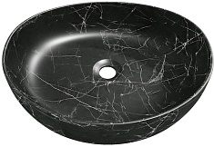 Teymi Раковина накладная Valma 50 T53102 черный мрамор