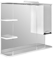 Mixline Зеркало-шкаф Этьен 90 R белый