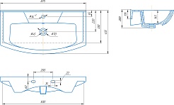 Sanflor Умывальник Элеганс 85 – фотография-2