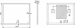 Esbano Зеркало ES-2542 KD 100x80 – фотография-3