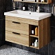 Onika Мебель для ванной Легран 80 Como подвесная дуб галифакс – фотография-28