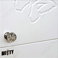Misty Пенал для ванной Вирджиния 35 R бабочка – фотография-3