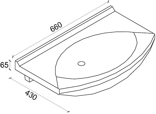 Какса-а Тумба с раковиной "Каприз 65" с ящиками венге – картинка-5