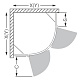 Roltechnik Душевой уголок HBR2/900 transparent – фотография-10