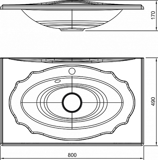  Тумба с раковиной Mero 80 белая – фотография-8