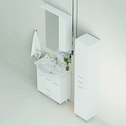 Onika Шкаф пенал Модерн 36 белый – фотография-8