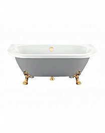 Фэма Акриловая ванна "Elena 168", ножки золото, покрытие RAL металлик  – фотография-3