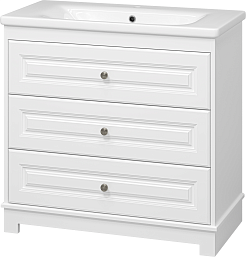 Misty Тумба под раковину Ларго 90 белая – фотография-4