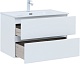 Aquanet Тумба с раковиной Алвита New 80 Flat подвесная белая матовая – картинка-26