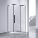 Vincea Душевой уголок Slim-N 140x90 VSR-4SN9014CLGM профиль вороненая сталь стекло прозрачное – фотография-9