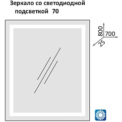 Какса-а Мебель для ванной Хилтон 80 напольная, белая – фотография-7