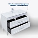 Aquanet Тумба с раковиной Бостон New 100 Flat подвесная белый сатин – картинка-49