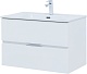 Aquanet Тумба с раковиной Алвита New 80 Flat подвесная белая матовая – фотография-25