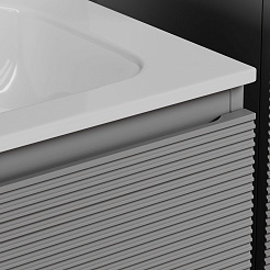 Sancos Тумба с раковиной Folk 100 L ergraut soft раковина Grace 101 L CN7014 – фотография-9