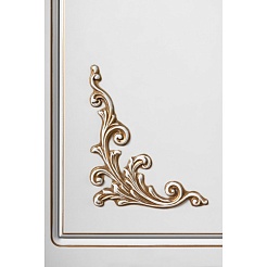 Водолей Тумба с раковиной "Кармен 65" L, белая/золото – фотография-3