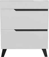 Mixline Тумба с раковиной Орион 70 2 ящика белая/графит