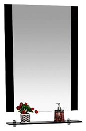 Misty Мебель для ванной Моника 60 бело-черная – фотография-3