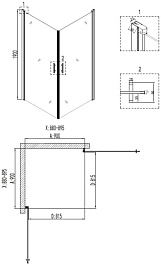 Niagara Душевой уголок Nova NG-6803-08 Black – фотография-2