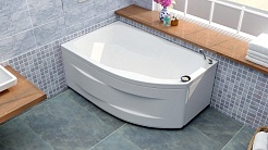 BellSan Акриловая ванна Сати 150x96 R с гидромассажем – фотография-3