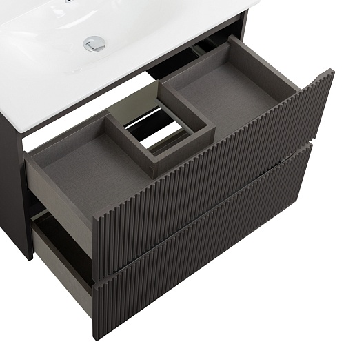 BelBagno Тумба под раковину Uno 80 подвесная Темно-Серый матовый – картинка-5