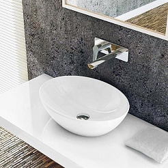 Teymi Раковина накладная в ванную Lori 40 белая T50505 – фотография-6