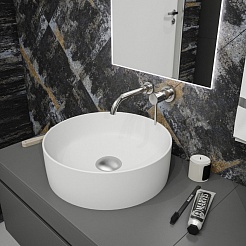 Teymi Накладная мебельная раковина Lina D41 белый матовый T50195 – фотография-3