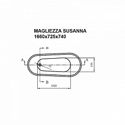 Magliezza Отдельно стоящая ванна Susanna (166х72,5) – фотография-2