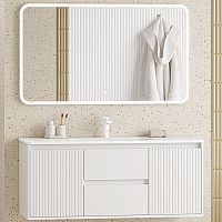 Brevita Мебель для ванной Wine 120 подвесная белая