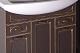 ASB-Woodline Мебель для ванной Бергамо 85 орех/патина золото, массив ясеня – фотография-16