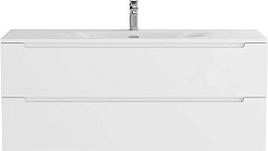 BelBagno Мебель для ванной Etna 120 подвесная Bianco Lucido с раковиной BB-8099-120 – фотография-2