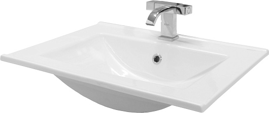 Onika Тумба с раковиной Дайлер 60 подвесная белая/дуб сонома – фотография-8