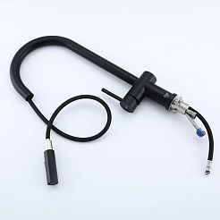 Frap Смеситель для кухни H807 F60807-6 черный – фотография-2