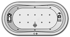 Kolpa San  Комплект гидро-аэромассажа Kolpa San Comodo Superior (массаж: боковой, аэромассаж) – фотография-1