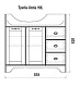 Dreja Тумба с раковиной Antia 90 L капучино – картинка-8