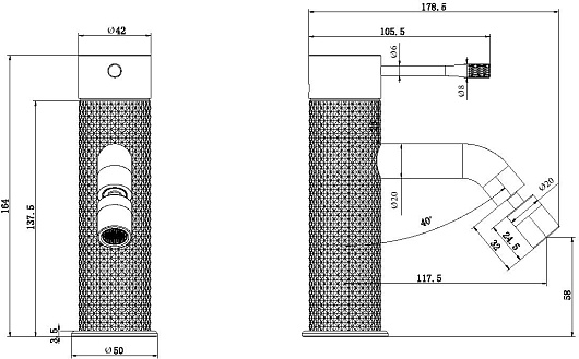 Allen Brau Смеситель для биде Priority 4.0 5.31С04-31 черный матовый – фотография-2