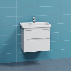 СанТа Тумба под раковину Лондон 60 подвесная белая – фотография-2