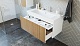 Velvex Мебель для ванной подвесная Klaufs 100 белая/дерево – фотография-14