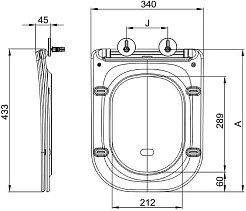 Esbano Сиденье для унитаза Gartez черное матовое – фотография-3