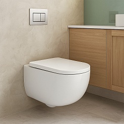 Azario Унитаз подвесной Campo AZ-1883WH безободковый белый – фотография-2